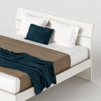 Letto matrimoniale in legno colore bianco frassinato LETTO160TPBF
