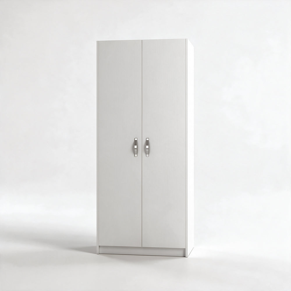 Armadio con due ante colore bianco frassinato 91x210H cm - ARM290