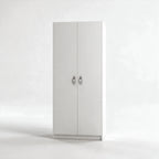 Armadio con due ante colore bianco frassinato 91x210H cm - ARM290