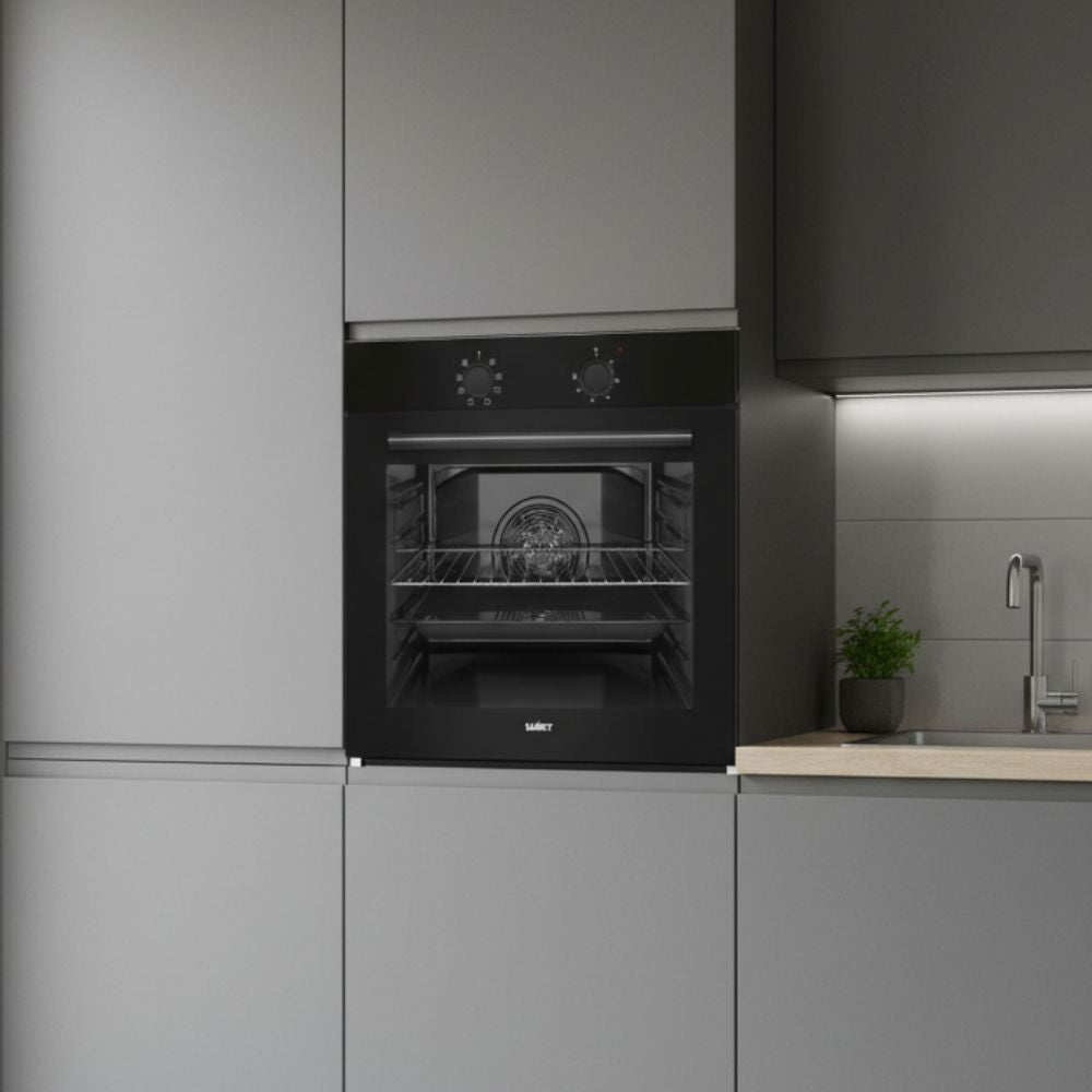 Forno multifunzione Calliope8F 2 manopole colore nero classe A+ Samet