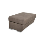 Divano letto angolare con penisola destra colore grigio elephant - Fiona