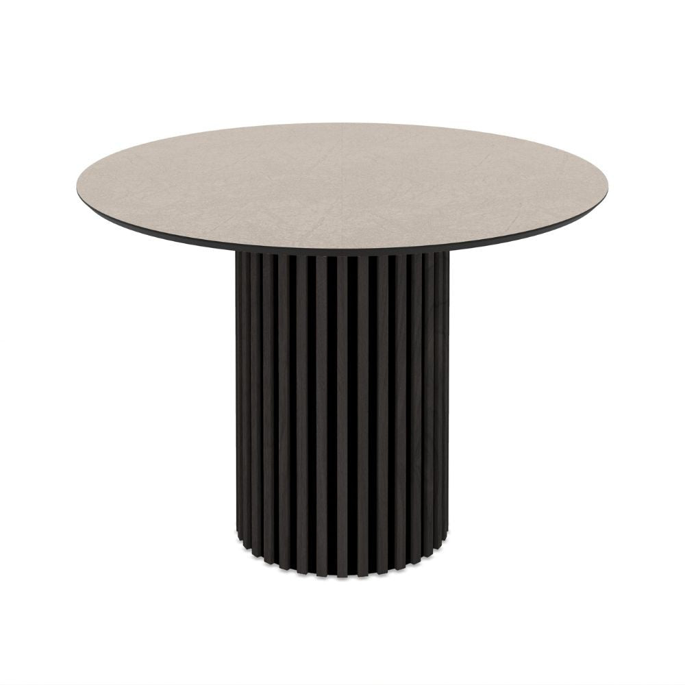 Tavolo rotondo Olympus piano cashmere 110x110x76H