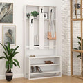 Mobile ingresso 90x36x180 colore bianco Chester