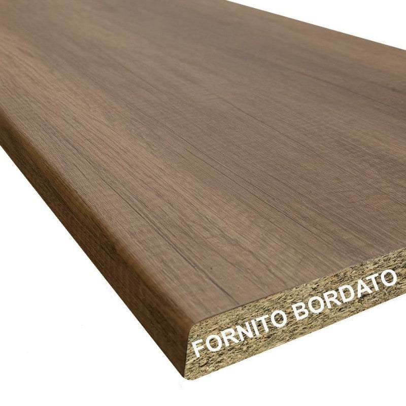 Top cucina colore noce 195x60x3.8H
