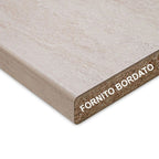 Top cucina forato colore effetto travertino foro lavello sinistro 180x60x3.8H