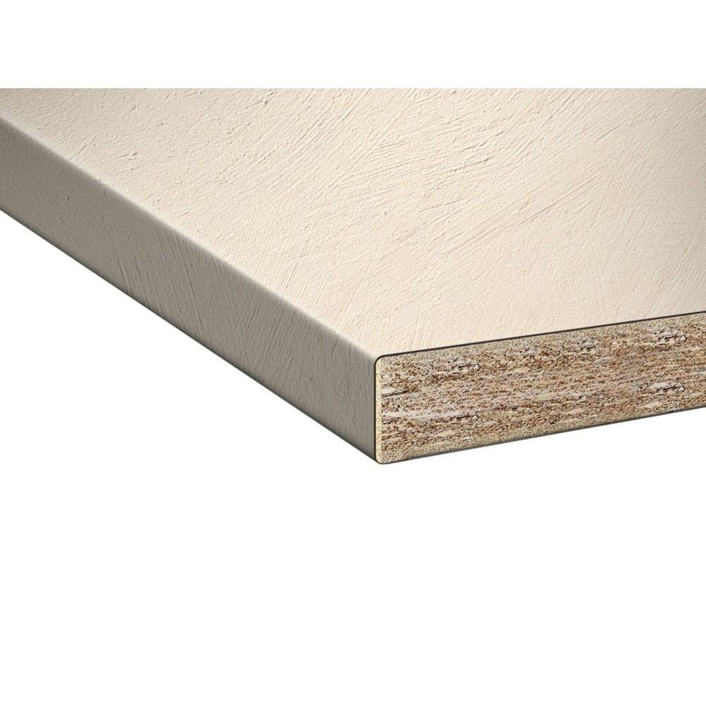 Top cucina colore beige cemento bordato 220 cm