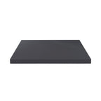 Piano lavabo rettangolare truciolare antracite satinato 80x48x3.8H