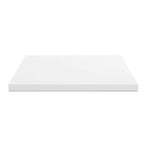 Piano lavabo rettangolare truciolare bianco 100x47x4H