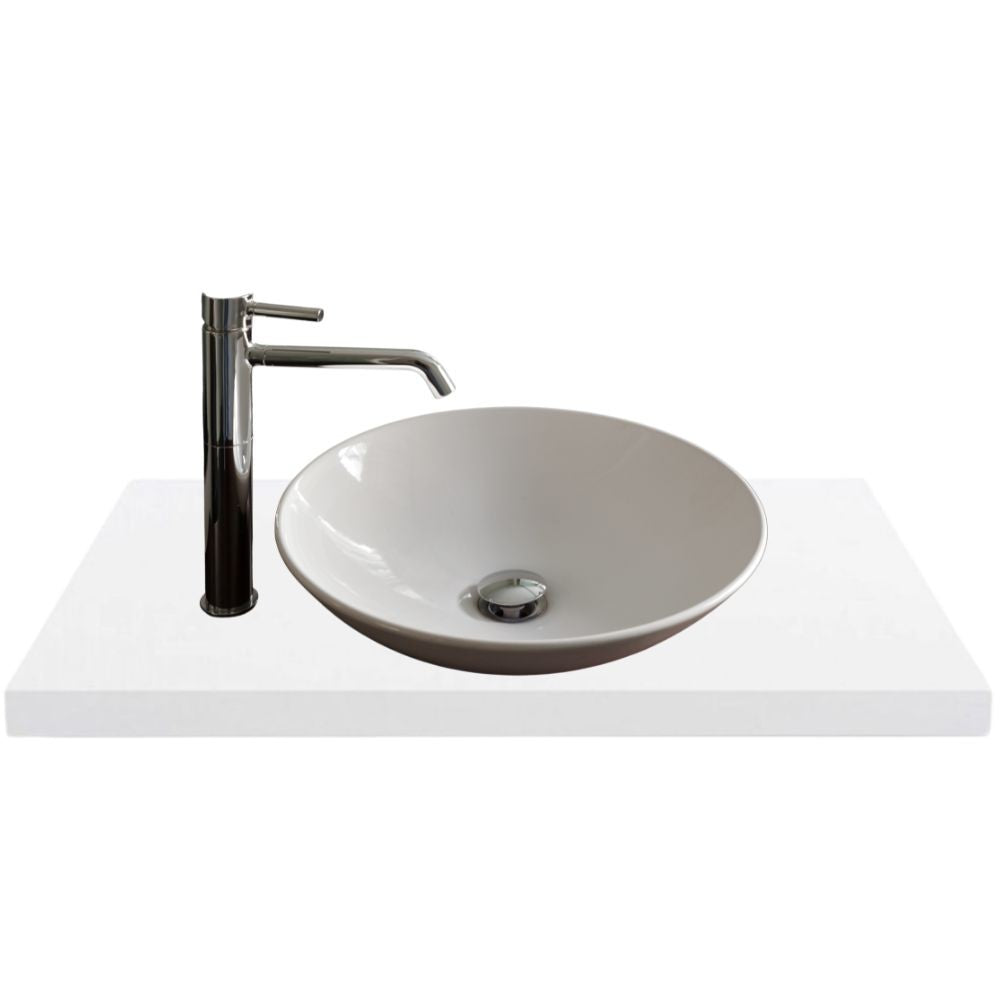 Piano lavabo rettangolare truciolare bianco 120x47x3.8H