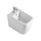 Bidet a pavimento ceramica colore bianco filo muro FB54D