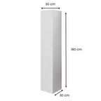 Colonna pensile bagno colore bianco 30x32x180 con anta: eleganza e funzionalità per ogni ambiente