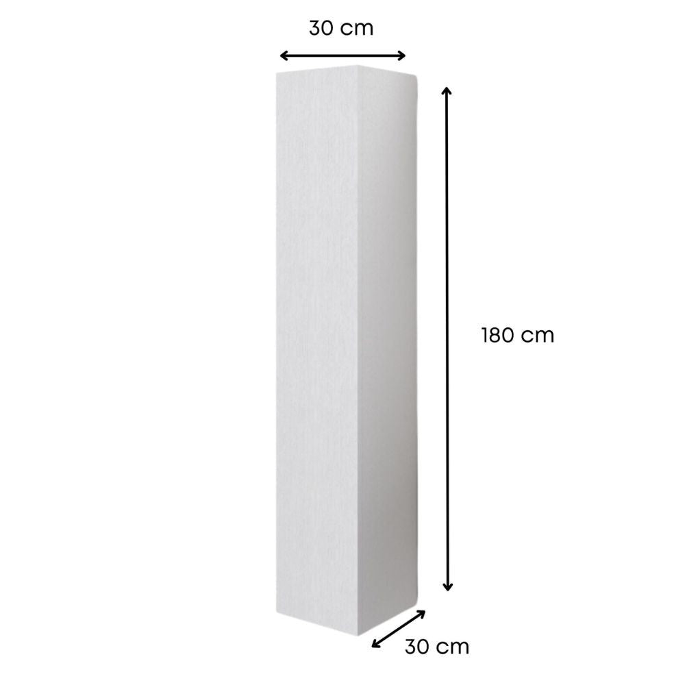 Colonna pensile bagno colore bianco 30x32x180 con anta: eleganza e funzionalità per ogni ambiente