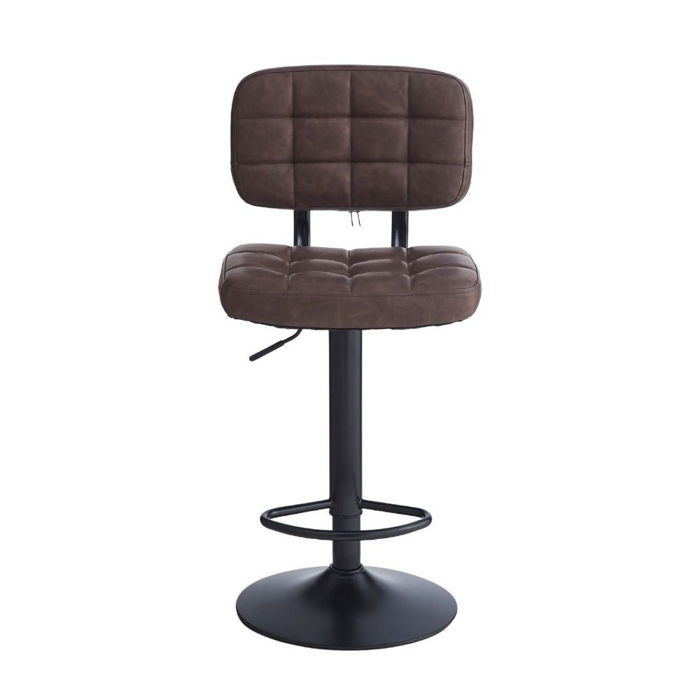 Sgabello Mavi ecopelle marrone e base nera: Stile, Comfort e Funzionalità per i tuoi spazi