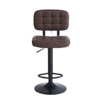 Sgabello Mavi ecopelle marrone e base nera: Stile, Comfort e Funzionalità per i tuoi spazi