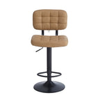 Sgabello Mavi ecopelle cammello e base nera: Stile, Comfort e Funzionalità per i tuoi spazi