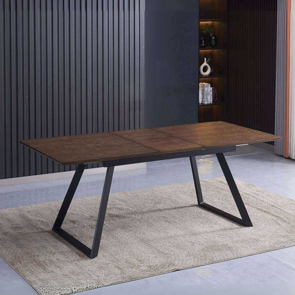 Tavolo Allungabile Shelton colore noce 160x90x76H: Stile, funzionalità e resistenza
