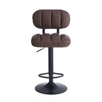 Sgabello bar ecopelle marrone Tati - Stile e comfort in un design contemporaneo