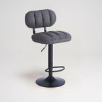 Sgabello bar ecopelle grigio Tati - Stile e comfort in un design contemporaneo