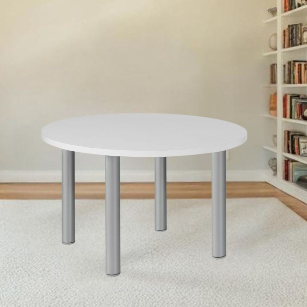 Tavolo rotondo bianco Manila 90x90x76H - Semplicità e funzionalità