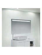 Miroir de salle de bain avec bandeau LED affleurant 100x70 cm - Edmonton