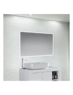 Specchio bagno con cornice LED retroilluminata 120x70 cm - Victoria