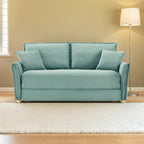 Divano Letto Cassie 3 posti tessuto verde acqua 176x93x97H: Stile, Comfort e Funzionalità