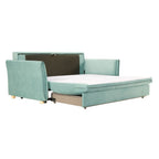 Divano Letto Cassie 3 posti tessuto verde acqua 176x93x97H: Stile, Comfort e Funzionalità