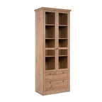 Vetrina 2 ante e 2 cassetti rovere anticato Timber52A 80x45x200H Il fascino del legno naturale nella tua casa