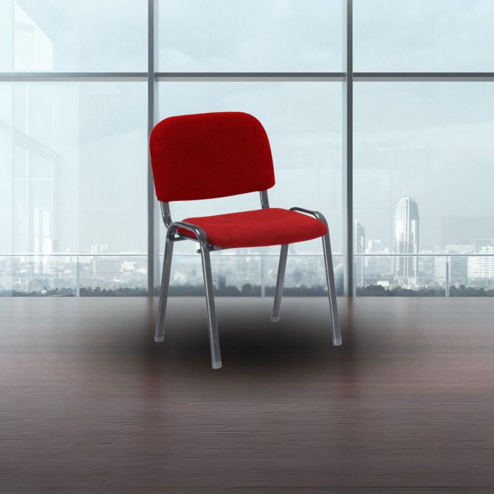 Sedia ufficio impilabile HI01R colore rosso