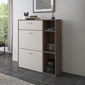 Scarpiera Takimi columella e cashmere 2 ante a ribalta e cassetto 90x26x101,5H
