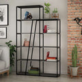 Libreria Pal antracite con 5 ripiani 110x29x178H- Design moderno e funzionale