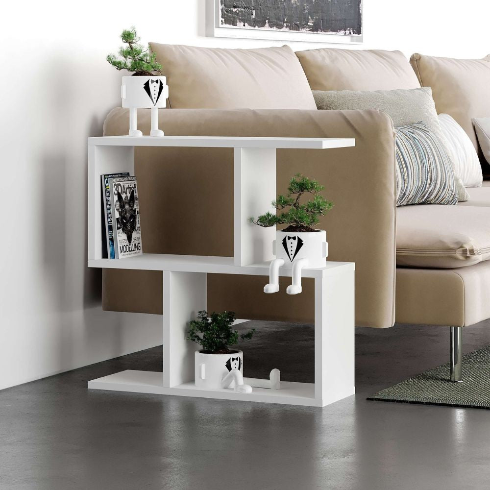 Tavolino da salotto bianco Homemania 60x19,5x60H - Design moderno e versatilità in un solo complemento d'arredo