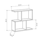 Tavolino da salotto bianco Homemania 60x19,5x60H - Design moderno e versatilità in un solo complemento d'arredo