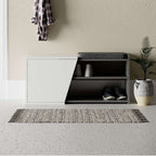 Scarpiera panca Fiona 104.6x37.5x47.2 colore bianco antracite
