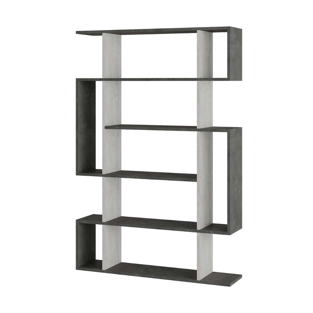 Libreria Mito bianco vintage e retro grey 108,5x25,5x161 cm - Stile Moderno e Funzionalità in un Design Unico