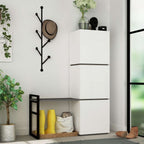 Mobile Ingresso Mello colore bianco e antracite con appendiabiti 109x39x149H