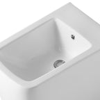 Bidet a pavimento ceramica colore bianco filo muro FB54D