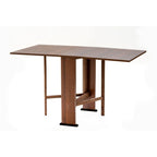 Tavolo Consolle Pieghevole noce Mati Salvaspazio 21x74x78H