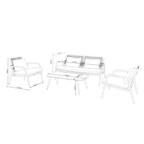 Salotto da esterno Marina beige - Raffinatezza e comfort