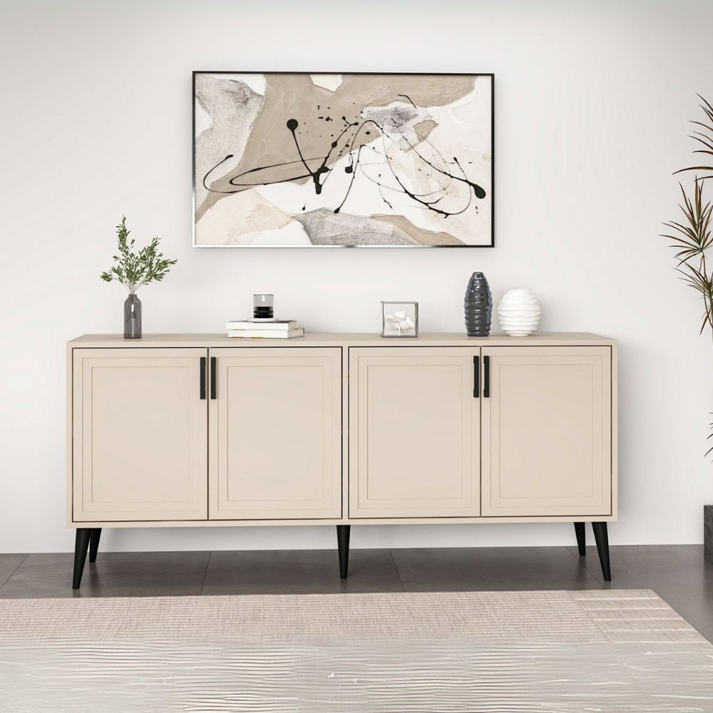 Madia Prime colore cashmere 180x45x80H - Eleganza e funzionalità per la tua casa