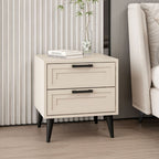 Comodino Prime 2 cassetti colore cashmere 50x45x52H - Eleganza e funzionalità
