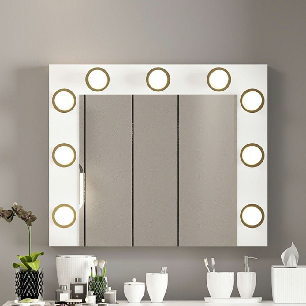 Specchio Trucco Armin con Luci LED 72x7x60H - L'eleganza e la funzionalità per il tuo angolo beauty