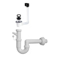 Sifone lavello 1 via attacco 11/4 con piletta da 2" e scarico lavastoviglie SIFONE1V114
