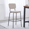 Sgabello imbottito Juno taupè 43x52,5x111H - Il comfort in stile industriale