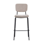 Sgabello imbottito Juno taupè 43x52,5x111H - Il comfort in stile industriale