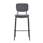 Sgabello imbottito Juno grigio scuro 43x52,5x111H - Il comfort in stile industriale