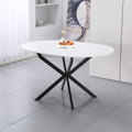 Tavolo rotondo allungabile Rut bianco 100x100x77H - Design moderno e praticità quotidiana