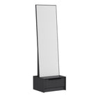 Specchio Kale con base cassetto antracite 54x45x178H