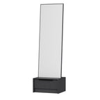 Specchio Kale con base cassetto antracite 54x45x178H