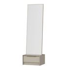 Specchio Kale con base cassetto cashmere 54x45x178H
